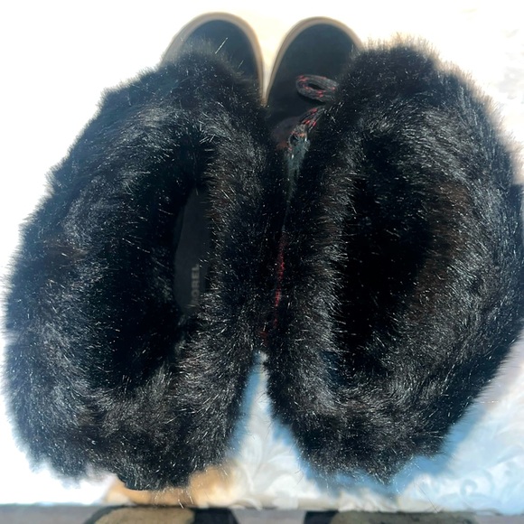 Sorel Tivoli III Buffalo Red & Black Plaid Waterproof Tall Boots Size 8.5 - Picture 11 of 17